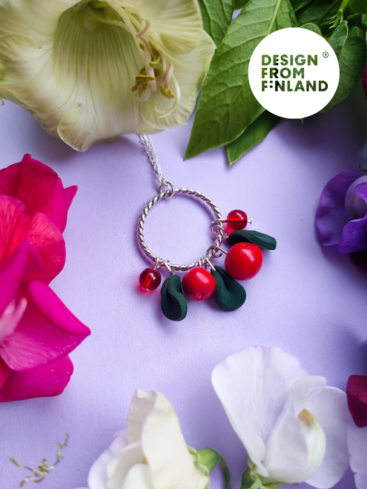 Lingonberry necklace-small