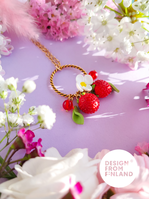 Strawberry necklace-small