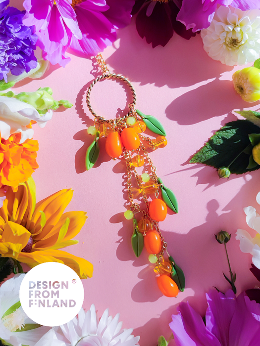 Sea buckthorn necklace - big