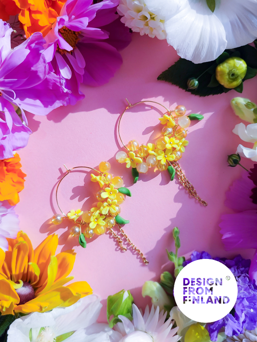 Primrose hoop earrings