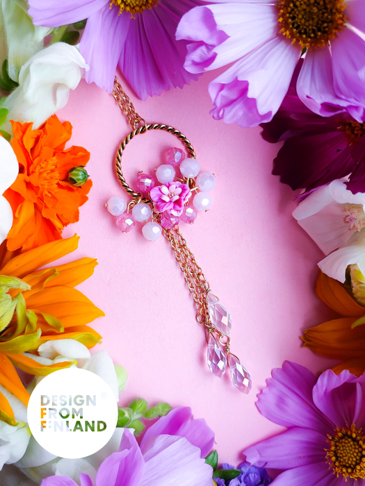 Summer rose necklace