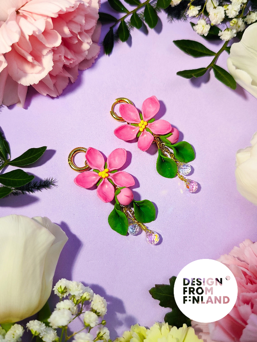 Beauty of the Nightless Night earrings - mid size