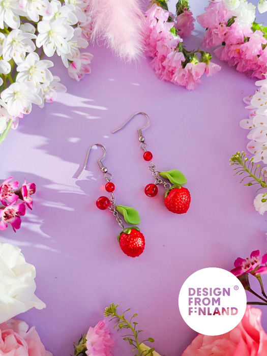 Strawberry earrings