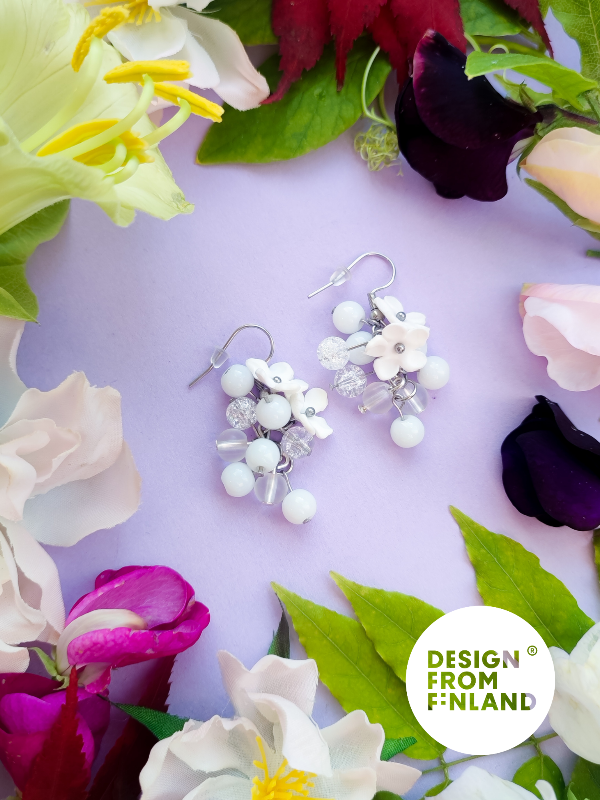 Frost flower earrings