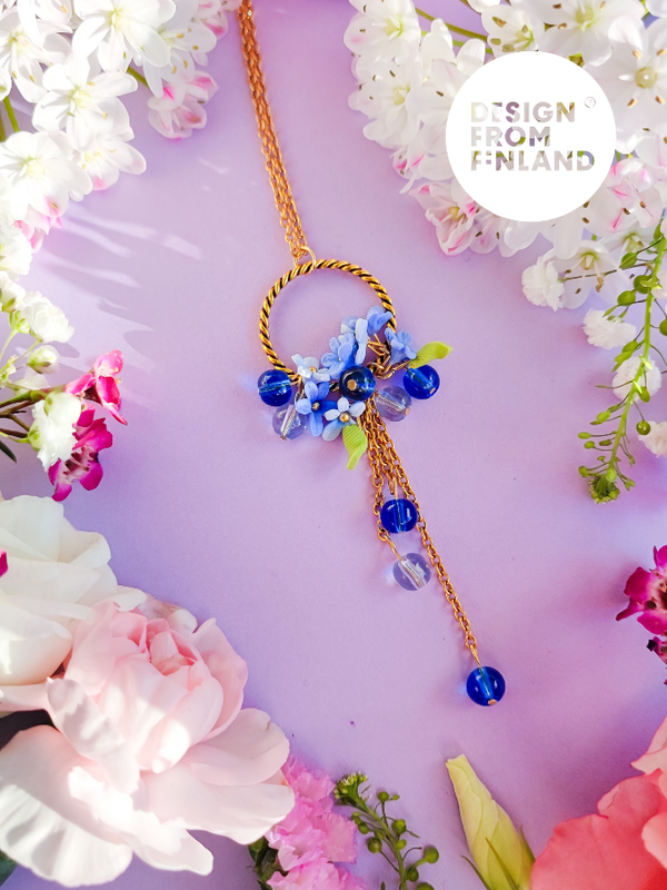 Forget me not necklace