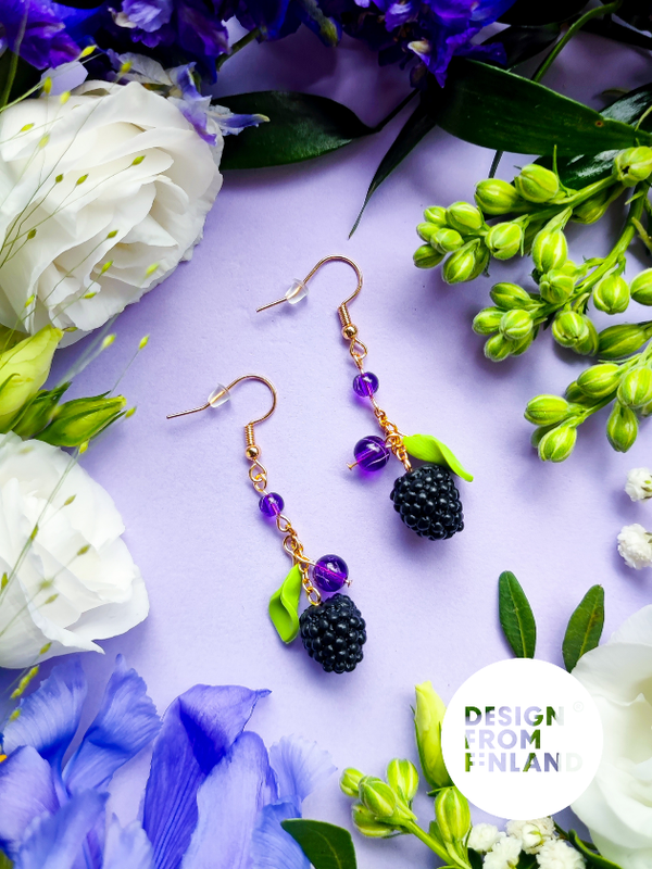 Blackberry earrings
