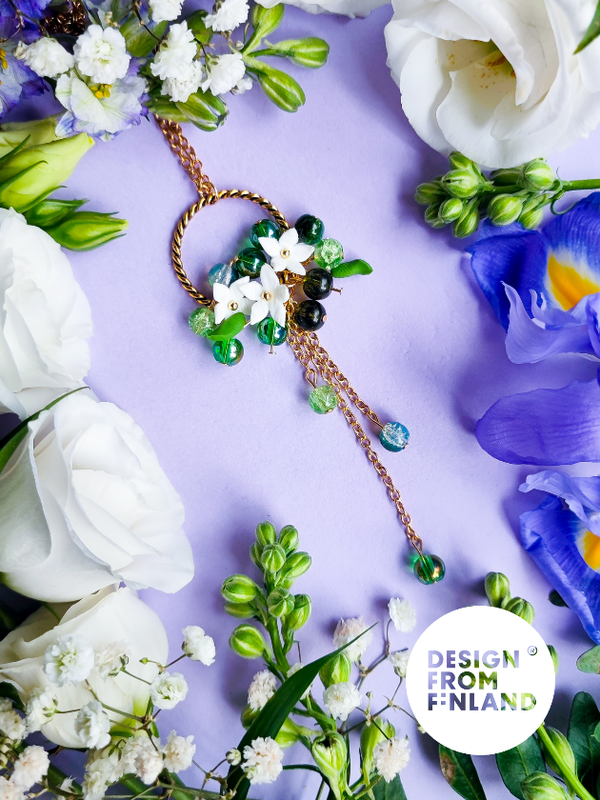 Arctic starflower necklace