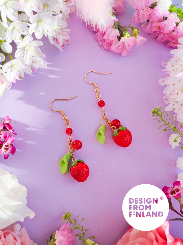 Strawberry earrings