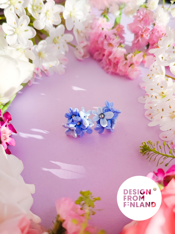 Forget me not stud earrings