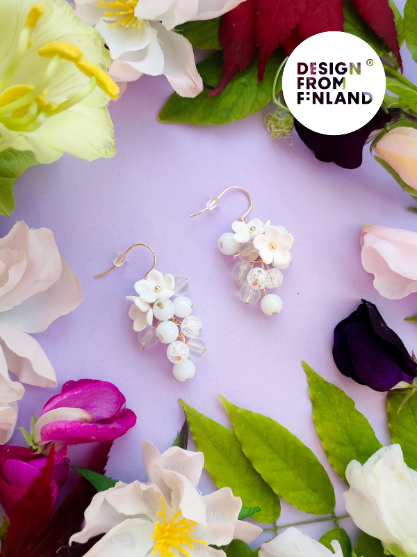 Frost flower earrings