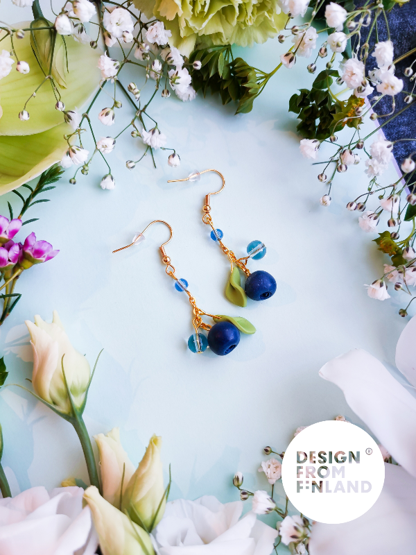 Blueberry earrings